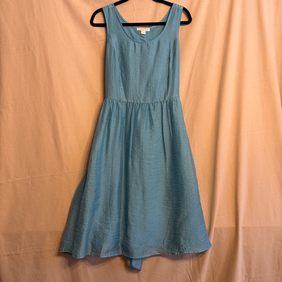 Coldwater Creek Dresses & Skirts - Coldwater Creek Women’s 14 Elegant Light Blue Midi Dress with Bow